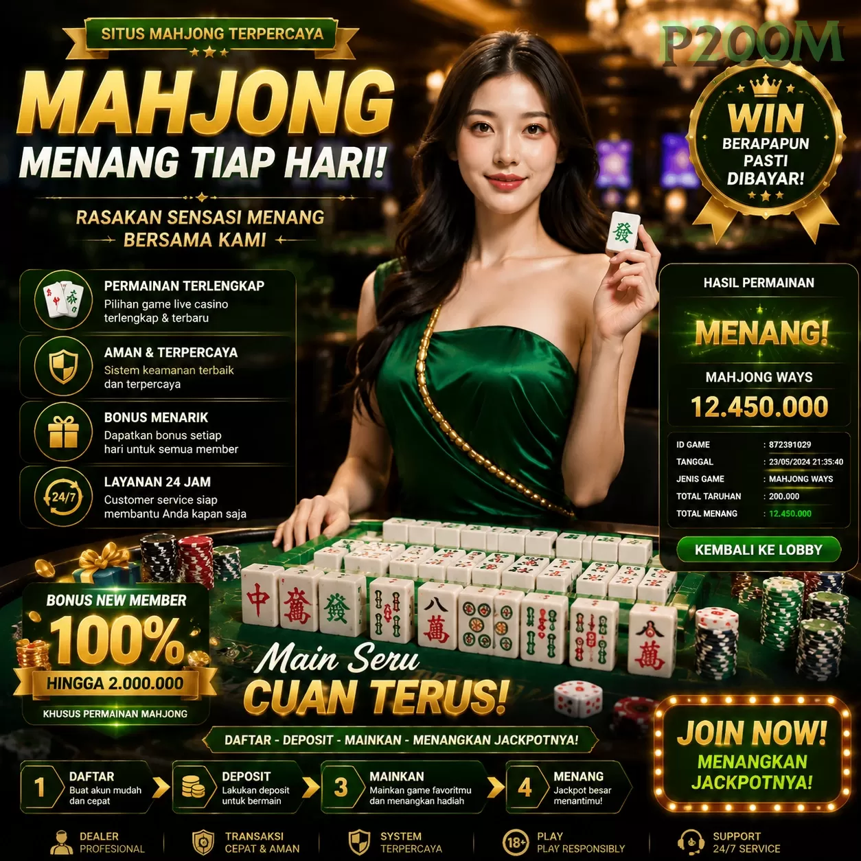 Main p200mq Menang Jackpot Besar